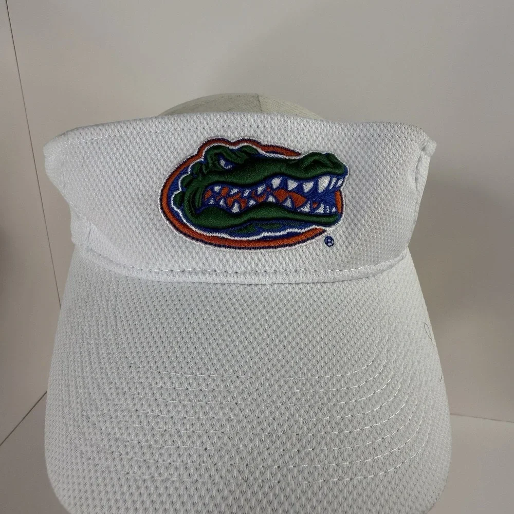 NCAA Florida Gators Football Visor Hat Mens One Size White Performance Sports
